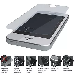Qoltec FlexibleGlass iPhone 8 szkło hybrydowe