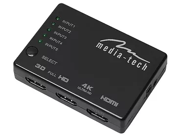 Przełącznik Media-Tech 5xHDMI SWITCH 4K MT5207
