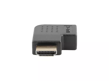 LANBERG Adapter HDMI(M) - HDMI(F) Kątowy 90 stopni lewy Czarny