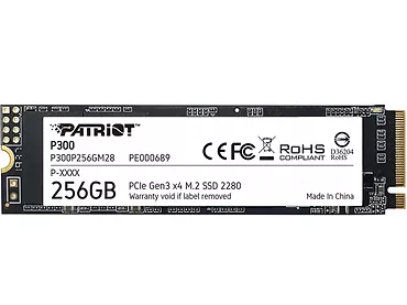 Patriot Dysk SSD P300 256GB M.2 PCIe Gen 3 x4 1700/1100