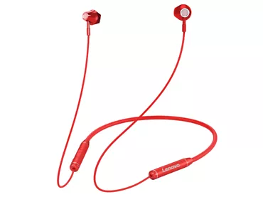 Słuchawki douszne bezprzewodowe Lenovo HE06 Czerwone Bluetooth 5.0