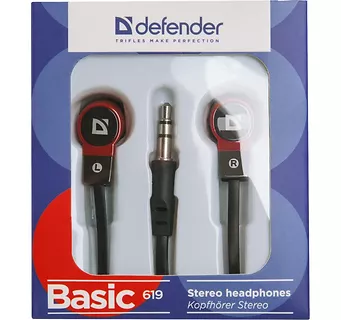 Defender Słuchawki przewodowe douszne BASIC 619