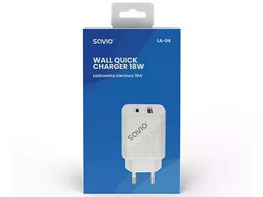 Ładowarka sieciowa Quick Charge, Power Delivery 3.0 SAVIO LA-04