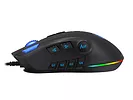 Mysz gamingowa Sades Axe RGB czarno-niebieska