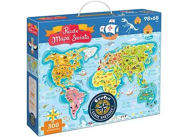 CzuCzu Puzzle Mapa świata 300 elementów