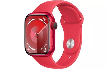Apple Watch Series 9 GPS + Cellular, 41mm Koperta z aluminium z edycji (PRODUCT)RED z paskiem sportowym z edycji (PRODUCT)RED - S/M