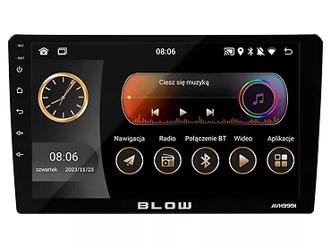 BLOW Radio samochodowe AVH-9991 1DIN 9 cali Android/WiFi/GPS/CARPLAY