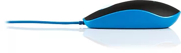Myszka do komputera optyczna przewodowa USB kabel 1,8m MODECOM M111 czarno-niebieska