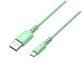 TB Kabel USB-USB C 2m silikonowy zielony Quick Charge