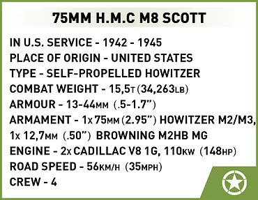 Klocki H.M.C M8 Scott