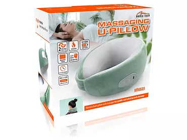 Poduszka masująca kark z podgrzewaniem Media-Tech Massaging U-Pillow MT6525 z miękką pianką typu 