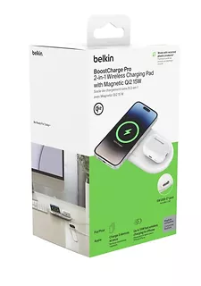 Belkin Ładowarka podwójna BoostCharge Pro Qi2 15W biała