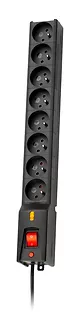 Lestar Listwa przeciwprzepięciowa LX 810, 1L, 1.5m, czarna
