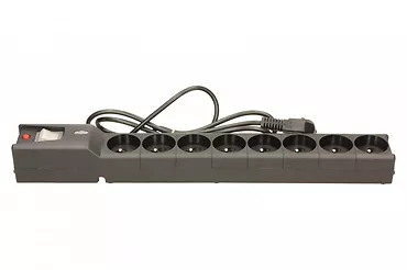 Lestar Listwa przeciwprzepięciowa LX 810, 1L, 1.5m, czarna