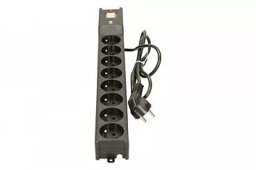 Lestar Listwa przeciwprzepięciowa LX 810, 1L, 1.5m, czarna