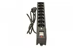 Lestar Listwa przeciwprzepięciowa LX 810, 1L, 1.5m, czarna