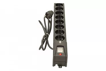 Lestar Listwa przeciwprzepięciowa LX 810, 1L, 1.5m, czarna