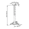 UCHWYT sufitowy 40-62cm DO PROJEKTORA 15kg P-102 uniwersalny pełna regulacja