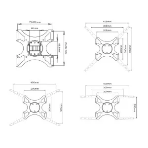 Uchwyt LCD AR-06XL 17-37'' do 35kg