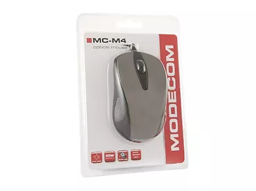 Myszka do komputera laptopa przewodowa Modecom MC-M4 szara