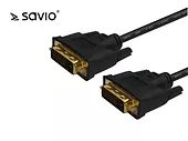 SAVIO CL-31 Kabel DVI-D M - DVI-D M 24+1 dual link, 1.8 m