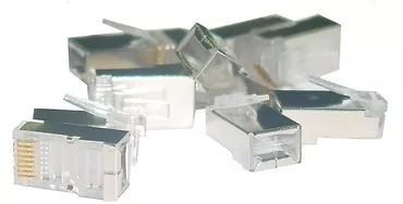 Wtyk RJ45 ekranowany kat.5e uniwersalny drut/linka 8P8C 100szt