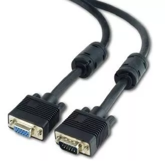 Gembird Przedłużacz 15F/15M VGA EKRAN+FERRYT 10M BLACK