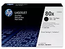 HP 80X zestaw 2 oryginalnych wkładów z czarnym tonerem LaserJet XL