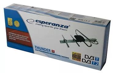 Esperanza Antena zewnętrzna DVB-T Thunder S EAT104 (5dB, F, 75 Ohm)