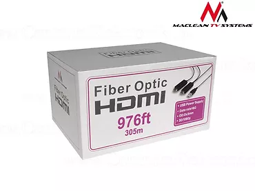 Przewód Hdmi - Hdmi Optical 305m, 16Gbps Maclean MCTV-683 FullHD 3D