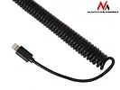 Ładowarka samochodowa  2xUSB, lightning spiralny 1.8m MCE76 5.2A