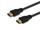 Kabel HDMI 2m SAVIO CL-05  czarny, złote końcówki, v1.4 high speed, ethernet/3D