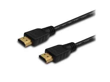 SAVIO CL-06 Kabel HDMI czarny złoty v1.4 3D, 4Kx2K, 3m