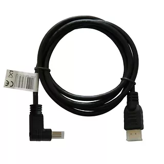 SAVIO CL-04 Kabel HDMI  kątowy złoty v1.4 3D, 4Kx2K, 1.5m