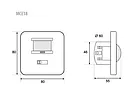 Czujnik ruchu i dźwięku ścienny pir mic MCE18