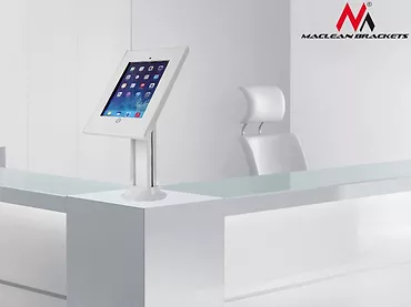 Maclean Stojak uchwyt reklamowy do tabletu, biurkowy z blokadą, MC-677 iPad 2/3/4/Air/Air2