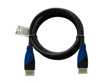 SAVIO CL-48 Kabel HDMI oplot nylon złoty v1.4 3D, 4Kx2K, 2m