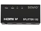 Splitter HDMI, 1 wejście, 2 wyjścia SAVIO CL-42 3D 1X2