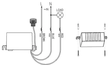 Maclean Czujnik zmierzchowy zewnętrzny (sonda) 2000W (MCE34)