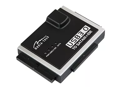 Adapter Konwerter USB Media-Tech USB 3.0 - SATA + ATA Czarny (MT5100)