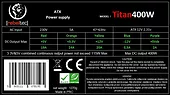 Zasilacz komputerowy ATX ver 2.31 TITAN 400W