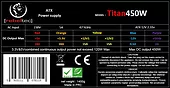 Zasilacz komputerowy ATX ver 2.31 TITAN 450W