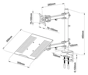 Uchwyt do monitora LED/LCD 13-27