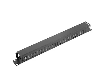 LANBERG Organizer kabli 19'' 1U Typ A czarny