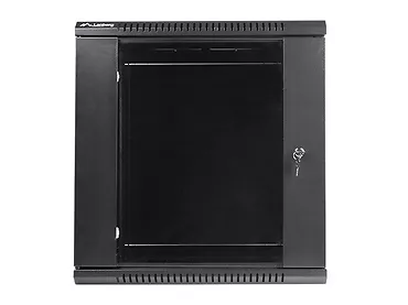 LANBERG Szafa instalacyjna wisząca 19'' 12U 600X450mm czarna (drzwi      szklane)
