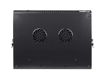 LANBERG Szafa instalacyjna wisząca 19'' 12U 600X450mm czarna (drzwi      szklane)