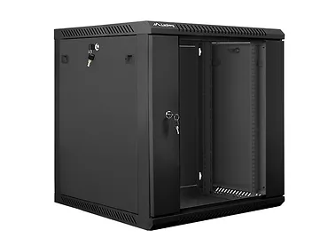 LANBERG Szafa instalacyjna wisząca 19'' 12U 600X600mm czarna (drzwi      szklane)