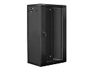 LANBERG Szafa instalacyjna wisząca 19'' 22U 600X450mm czarna (drzwi      szklane)