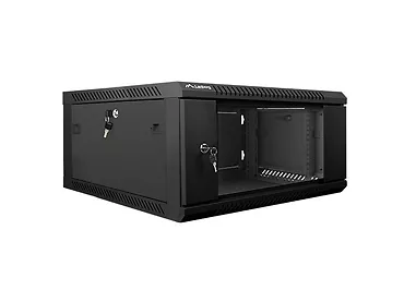 LANBERG Szafa instalacyjna wisząca 19'' 4U 600X600mm czarna (drzwi       szkalne)