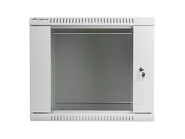 LANBERG Szafa instalacyjna wisząca 19'' 9U 600X450mm szara (drzwi        szklane)